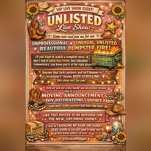 NEW live Show Notification Flyer For UNLISTED Random Pop-up Lives
